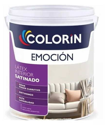 Emocion latex satinado sedoso Blanco x 4 lts.